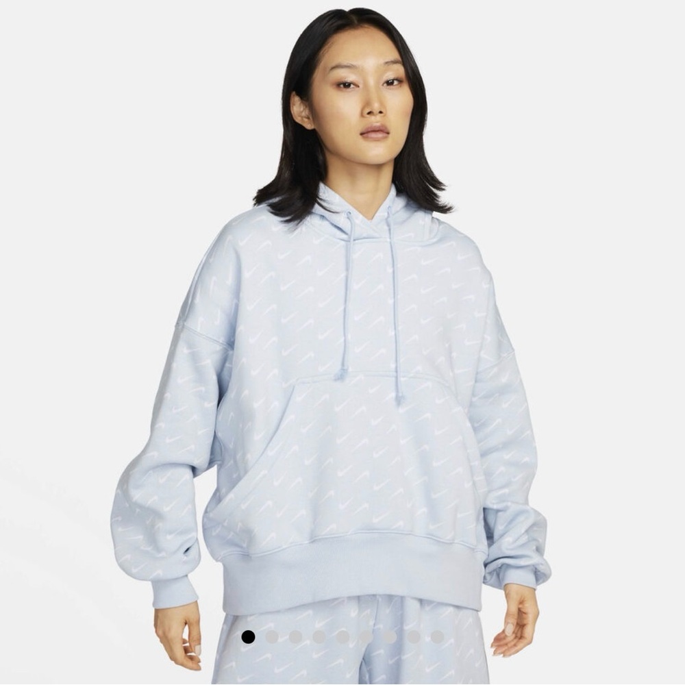 Nike Sportswear Phoenix Fleece Over-Oversized Printed Hoodie - Picture 6 of 8